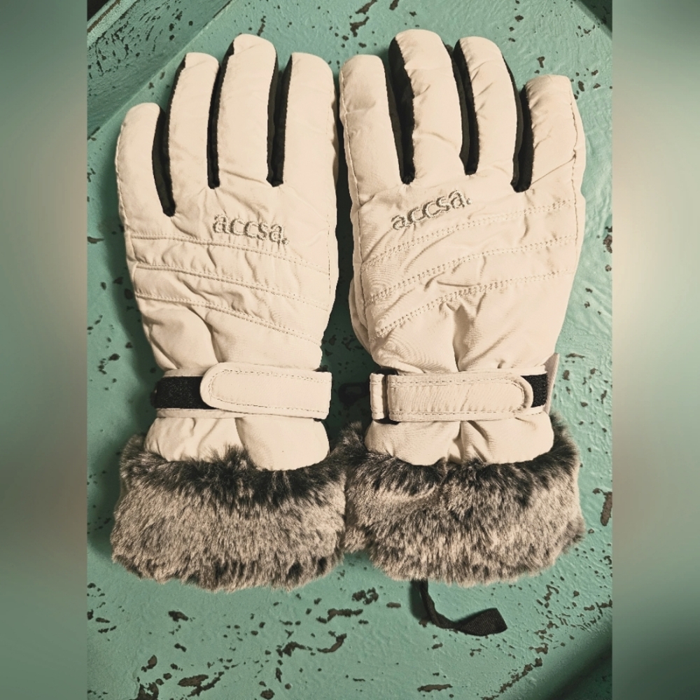 ACCSA  Women Winter Ski Glove Waterproof 3M Thinsulate Warm Windproof